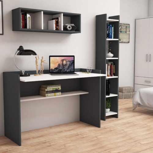 BM103 KİTAPLIKLI 3LÜ SET Çalışma Masası
