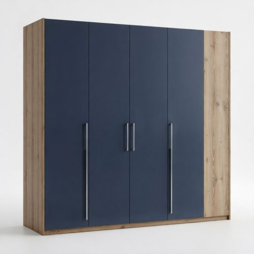 5 kapılı ahşap desenlı modern gardrop