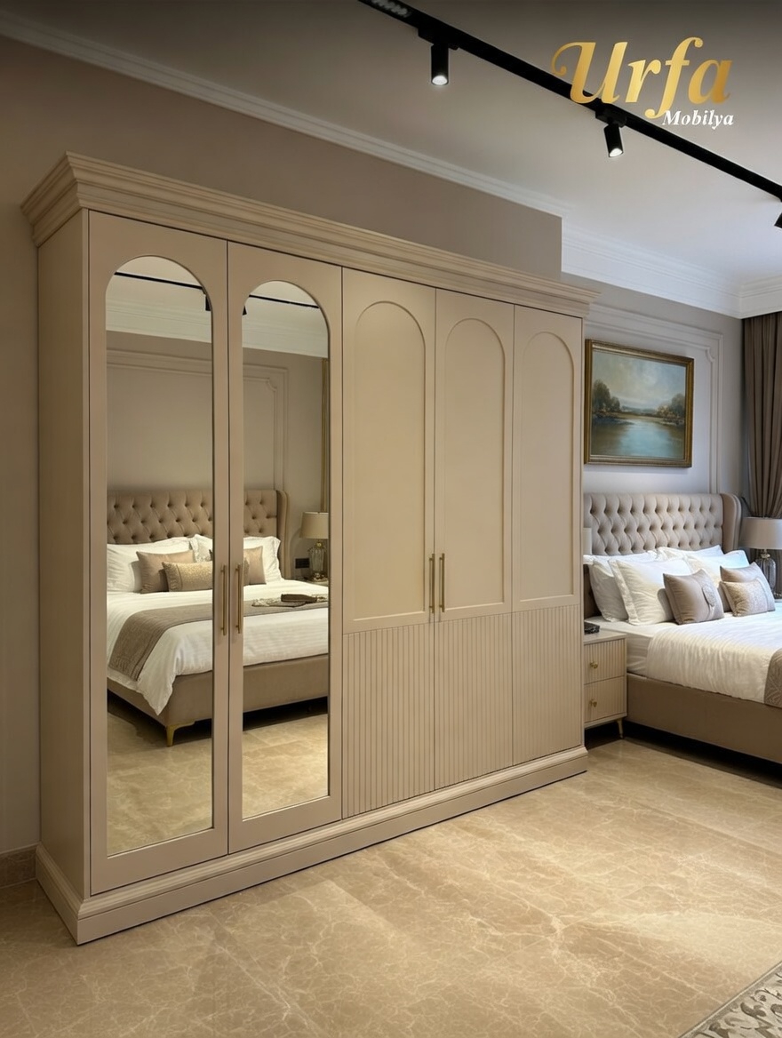 GDP091 YUVARLAK DESENLİ MEBRAN KAPAK GARDROP
